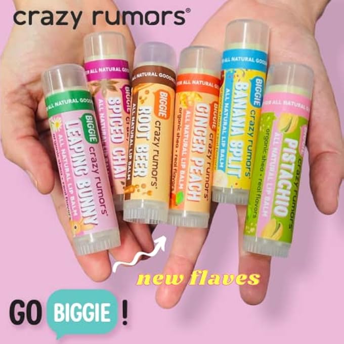 crazy rumors BANANA SPLIT BIGGIE SOOTHING LIP BALM STICK FOR DRY LIPS, 4 X BIGGER SIZE, 100% NATURAL & VEGAN - Image 2